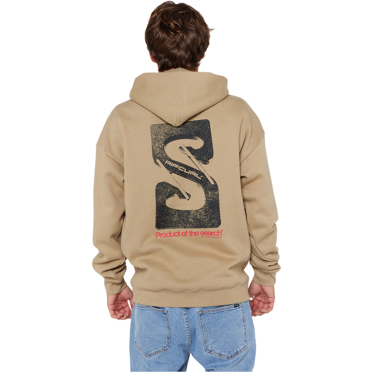 2025 Rip Curl Mens Search Gear Hoodie 09QMFL - Khaki